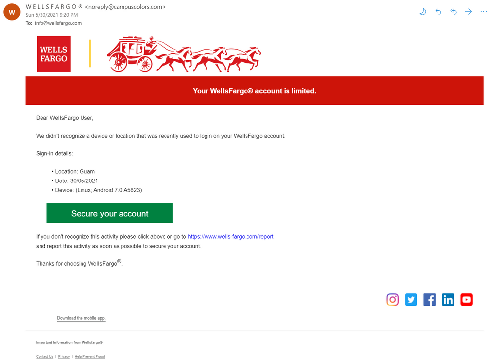 Avoid Phishing by Knowing the Signs